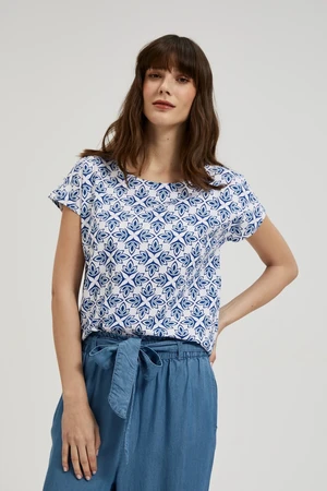 Women's blouse MOODO - white/blue