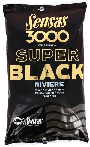 Sensas kŕmenie 3000 super black 1kg-riviere