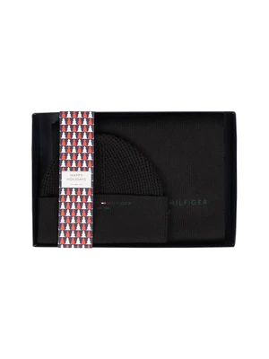 Tommy Hilfiger Set - TH HORIZON SCARF &amp; B black