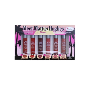 theBalm Sada šesti dlouhotrvajících tekutých rtěnek Meet Matte Hughes - Miami