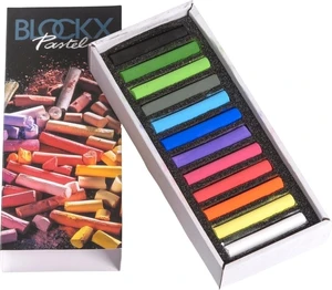 Blockx Case Assorted Pastels Juego de pasteles secos Dark 12 pcs