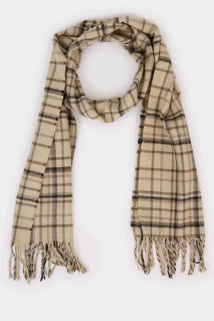 DEFACTO Men's Plaid Woven Scarf