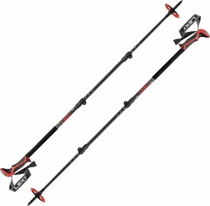 Leki Haute Route 3 Dark Anthracite/Dark Red/Black 110 - 150 cm Túrabotok