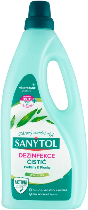 SANYTOL Clean dezinfekce čistič podlahy a plochy eukalyptus 1 l