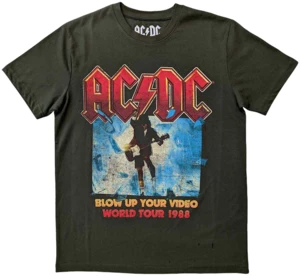 AC/DC Camiseta de manga corta Blow Up Your Video Verde 2XL