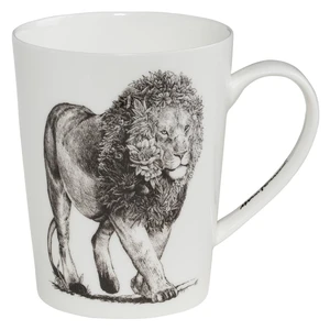 Biały porcelanowy kubek Maxwell & Williams Marini Ferlazzo Lion, 450 ml