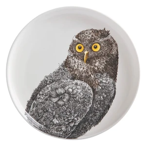 Biały porcelanowy talerz Maxwell & Williams Marini Ferlazzo Owl, ø 20 cm