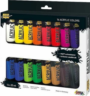 Kreul 84172 Set di colori acrilici 16 x 20 ml