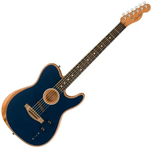 Fender American Acoustasonic Telecaster Steel Blue Guitare acoustique-électrique