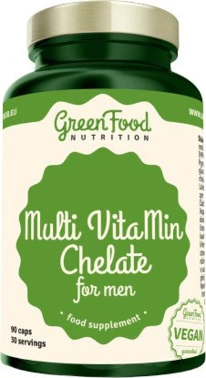 GREENFOOD NUTRITION Multi VitaMin Chelát pro muže 90 kapslí