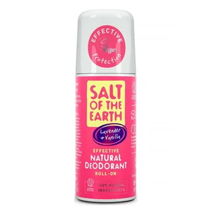 SALT OF THE EARTH Přírodní minerální deodorant rolll-on Pure Aura Levandule, Vanilka 75 ml