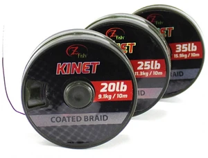 Zfish šnúrka kinet coated braid hnedá 10 m-priemer 20 lb / nosnosť 9 kg