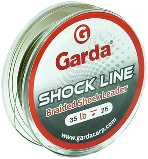 Garda náväzcová šnúra shock line zelená 25 m - nosnosť 35 lb