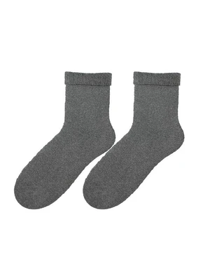 Bratex D-004 Women Terry Women's Socks Plain 36-41 grey melange 26