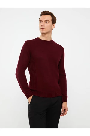 LC Waikiki Men's Crew Neck Long Sleeve Knitwear Sweater