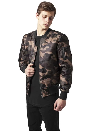 Camo Basic Bomber Jacket Wooden Camouflage