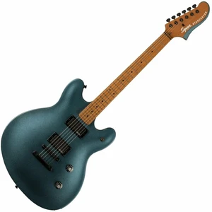 Fender Squier Contemporary Active Starcaster RMN Gunmetal Metallic Chitară semi-acustică