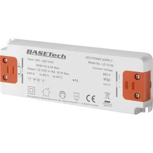 Basetech LD-12-50 napájací zdroj pre LED  konštantné napätie 50 W 4.16 A  schválenie nábytku, prepätia, montáž na nehorľ