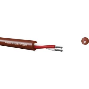 Sensocord®-T 2x0,22qmm, redbrown, temperature resistant 244022200 Kabeltronik