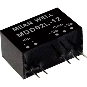 Mean Well MDD02L-05 DC / DC menič napätia, modul   200 mA 2 W Počet výstupov: 2 x