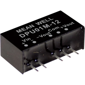 Mean Well DPU01M-12 DC / DC menič napätia, modul   42 mA 1 W Počet výstupov: 2 x