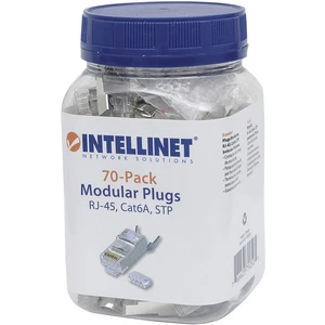 Intellinet  Modulárny konektor Intellinet 70-packový Cat6A RJ45 Pro Line STP 3-bodové káblové pripojenie pre lankové a p