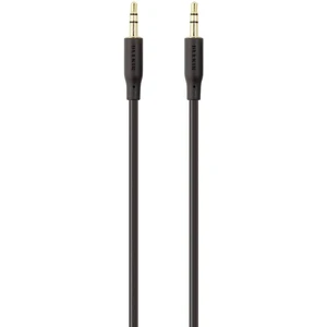 Belkin F3Y117bt2M jack audio prepojovací kábel [1x jack zástrčka 3,5 mm - 1x jack zástrčka 3,5 mm] 2.00 m čierna pozláte