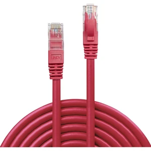 LINDY 48035 RJ45 sieťové káble, prepojovacie káble CAT 6 U/UTP 5.00 m červená s ochranou 1 ks