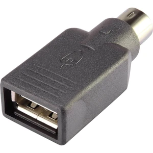 Renkforce USB / PS/2 myš adaptér [1x PS/2 zástrčka - 1x USB 2.0 zásuvka A]  čierna