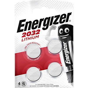 Gombíková batéria Energizer CR 2032, lítium, 4 ks