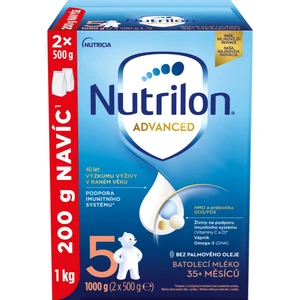 Nutrilon Advanced 5 batolecí mléko 2x500 g