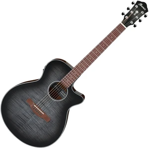 Ibanez AEG70-TCH Transparent Charcoal Burst Chitară electro-acustică Jumbo