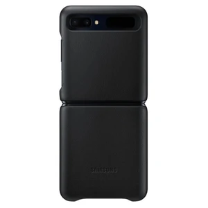 Tok Samsung Leather Cover EF-VF700LBE Samsung Galaxy Z Flip - F700, Black