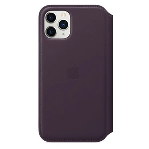 Apple iPhone 11 Pro Leather Folio - Aubergine