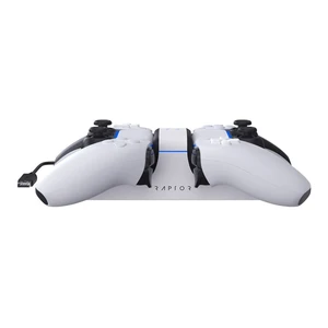 Raptor Gaming CS200 Dual Charging Station for PS5, white