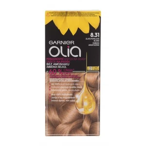 Garnier Olia 50 g farba na vlasy pre ženy 8,31 Golden Ashy Blonde na všetky typy vlasov; na farbené vlasy; na blond vlasy