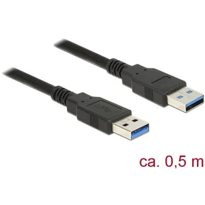 Delock #####USB-Kabel #####USB 3.2 Gen1 (USB 3.0 / USB 3.1 Gen1) #####USB-A Stecker, #####USB-A Stecker 50.00 cm čierna