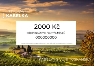 NovaKabelka.cz Dárková poukázka v hodnotě 2000 Kč