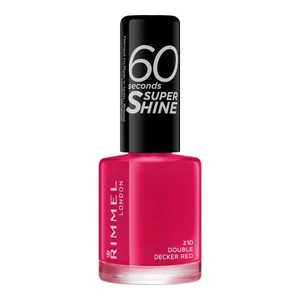 Rimmel London 60 Seconds Super Shine 8 ml lak na nechty pre ženy 310 Double Decker Red