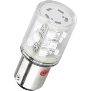 LED žárovka BA15d Barthelme, 52160211, 24 V, 5000 mcd, červená