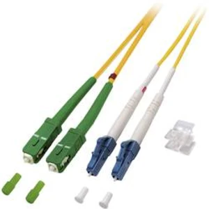 Optické vlákno kabel EFB Elektronik O0362.2 [1x LC/UPC zástrčka - 1x zástrčka SC/APC 8°], 2.00 m, žlutá