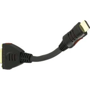 HDMI / DVI adaptér Oehlbach 8526 8526, [1x HDMI zástrčka - 1x DVI zásuvka 24+1pólová], černá