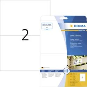 Herma 10910 etikety 210 x 148 mm papír bílá 50 ks permanentní Etikety lepící, univerzální etikety inkoust, laser, kopie 25 Blatt A4