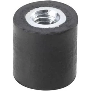 Závitový tlumič vibrací vnitřní závit M6 Výška 25 mm PB Fastener 100583 1 ks