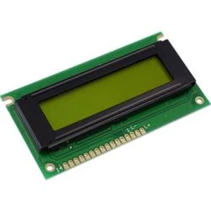 LCD displej Display Elektronik DEM16217SYH-PY, 16 x 2 Pixel, (š x v x h) 84 x 44 x 7.6 mm, žlutozelená