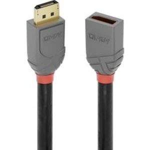 DisplayPort prodlužovací kabel LINDY [1x zástrčka DisplayPort - 1x zásuvka DisplayPort] antracitová, černá, červená 3.00 m