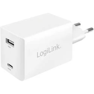 USB nabíječka LogiLink PA0230, nabíjecí proud 3 A, bílá