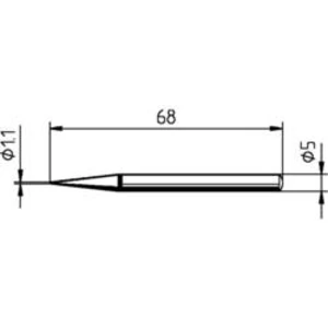 Tužkový pájecí hrot Ersa 0032BD/SB 0032BD, Velikost hrotů 1.10 mm, 1 ks