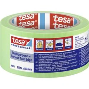 Plastering tape tesa MULTIPURPOSE 04621-00011-00, (d x š) 25 m x 50 mm, akrylát, světle zelená, 1 ks