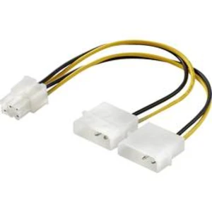 Napájecí Y adaptér Renkforce 1x ATX zástrčka 6pol. - 2x Molex zásuvka 4pol., 0.15 m